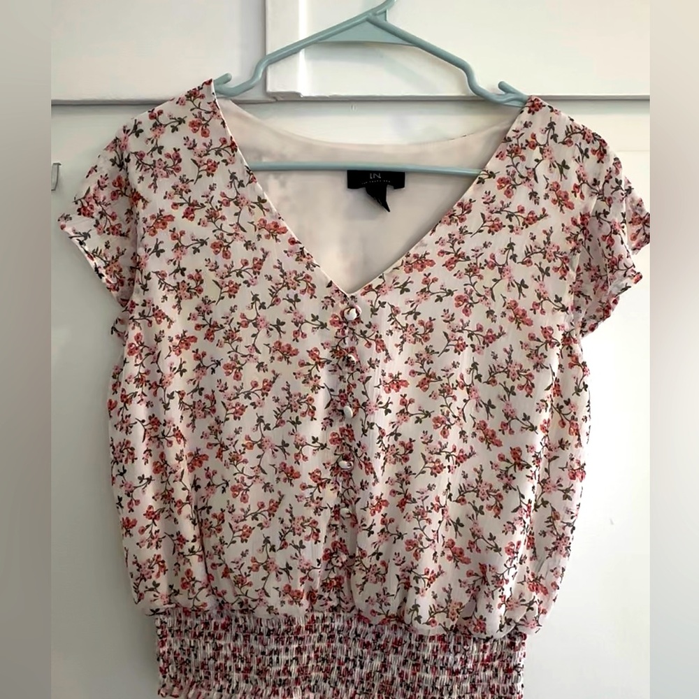 Floral blouse by I.N. San Francisco